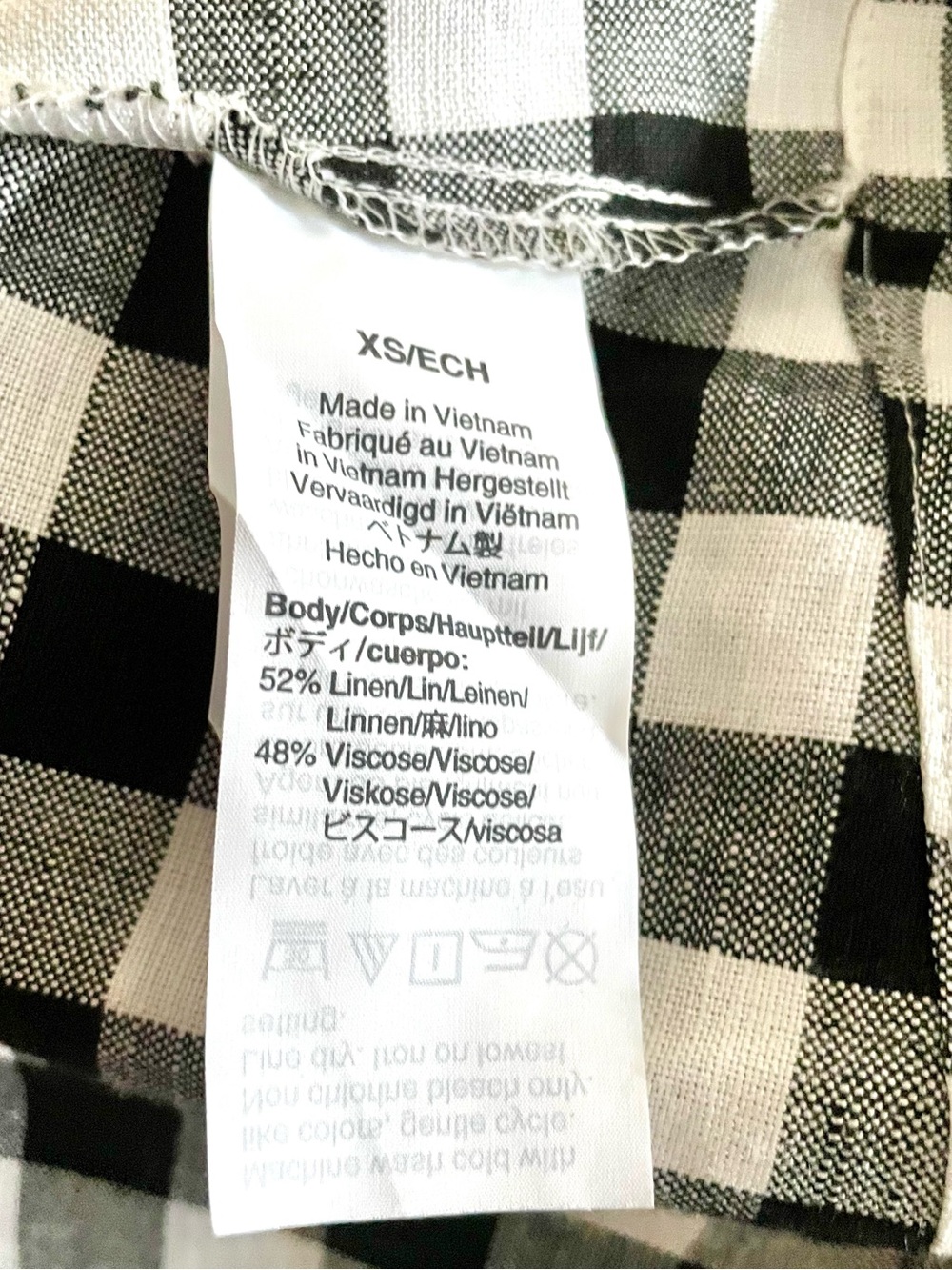 Madewell Gingham Dual Pocket Gathered Midi Skirt. Sz XS - Picture 6 of 6